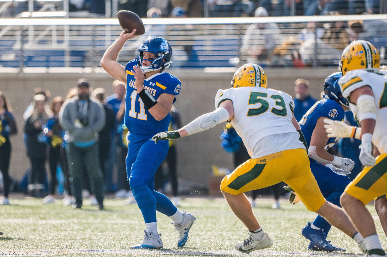 Mark Gronowski passes against NDSU