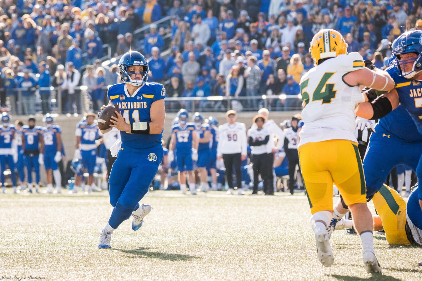 Mark Gronowski runs against NDSU