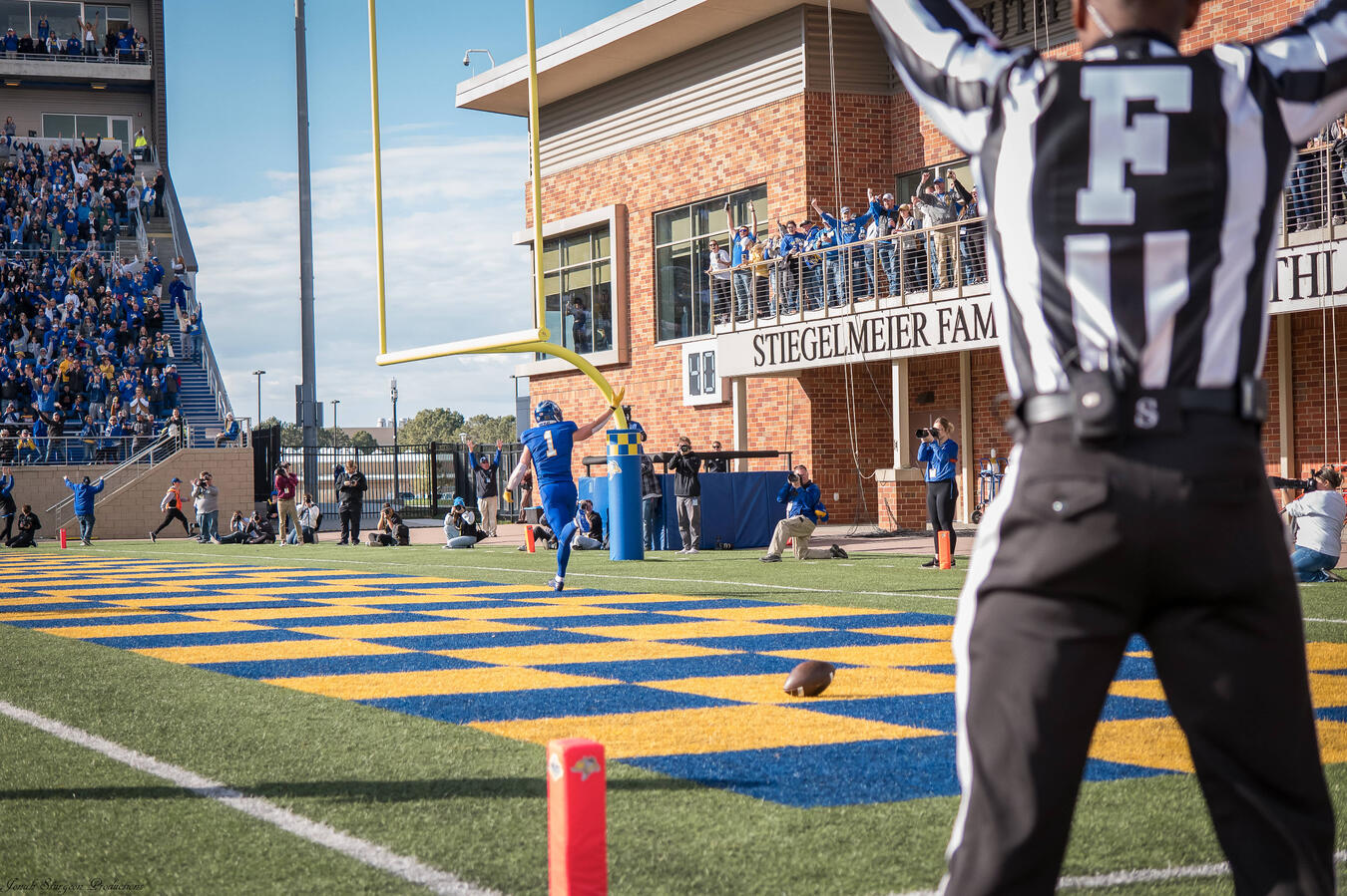 SDSU (South Dakota State University) Touchdown at Dana J Dykhouse Stadium